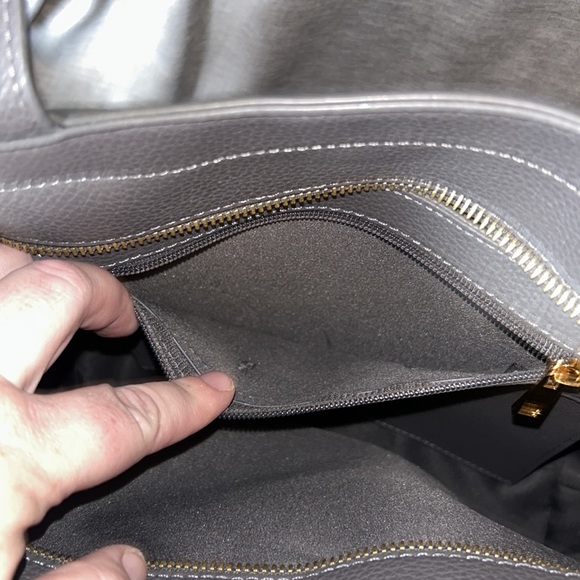 Brand new Love & Lore smaller grey vegan leather tote bag. - Picture 8 of 11